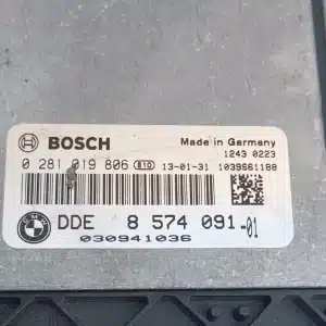 Calculateur moteur BMW DDE8574091-01 Bosch 0281019806